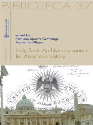 cover image of Holy See's Archives as sources for American history